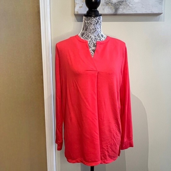 Jones New York Tops - Jones New York Red Long Sleeve Blouse - Size Large